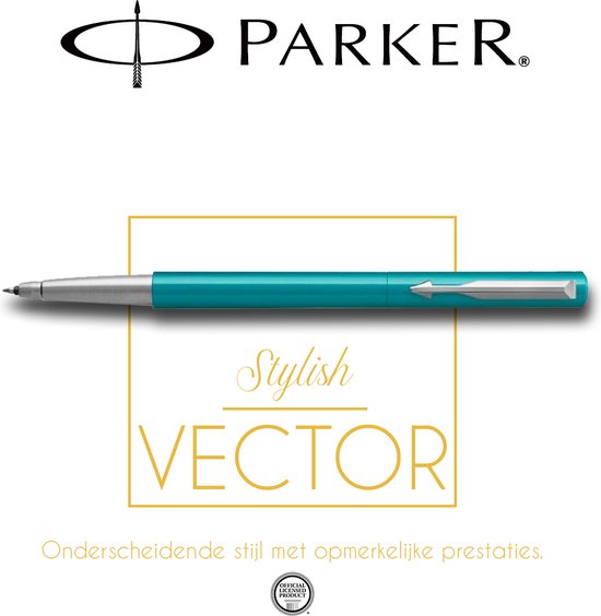 Stylo à bille Parker Vector Premium Blue- Vert - 2025678 - Comprend une  boîte cadeau