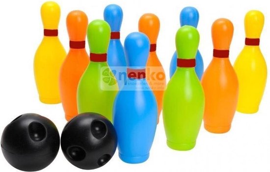 Afbeelding van het spel Gekleurde Bowlingset