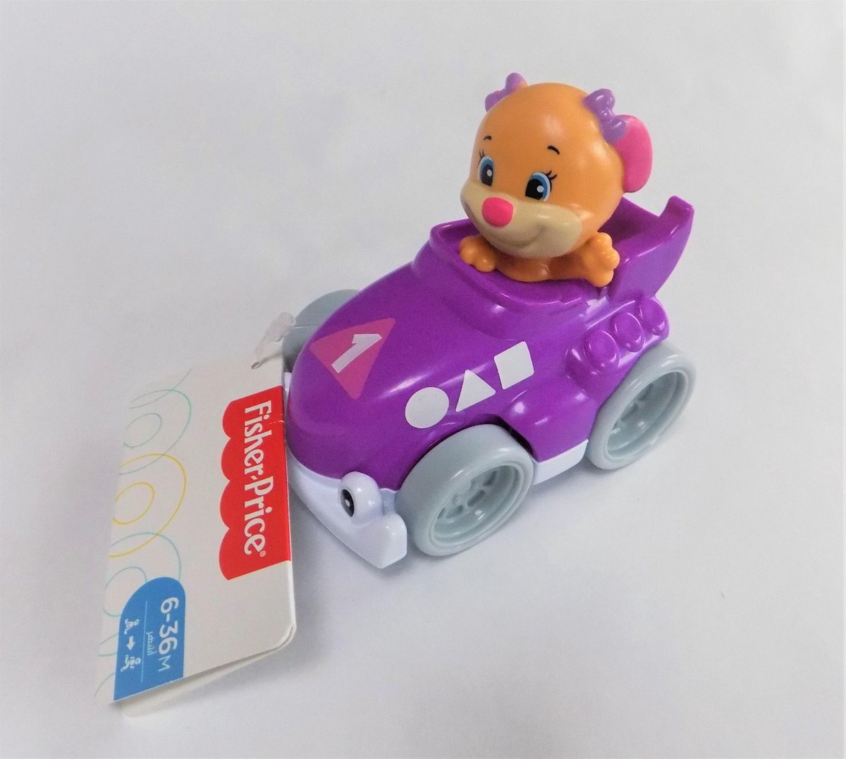 Fisher-Price speelgoedauto voor baby's en peuterd 9 x 10 cm