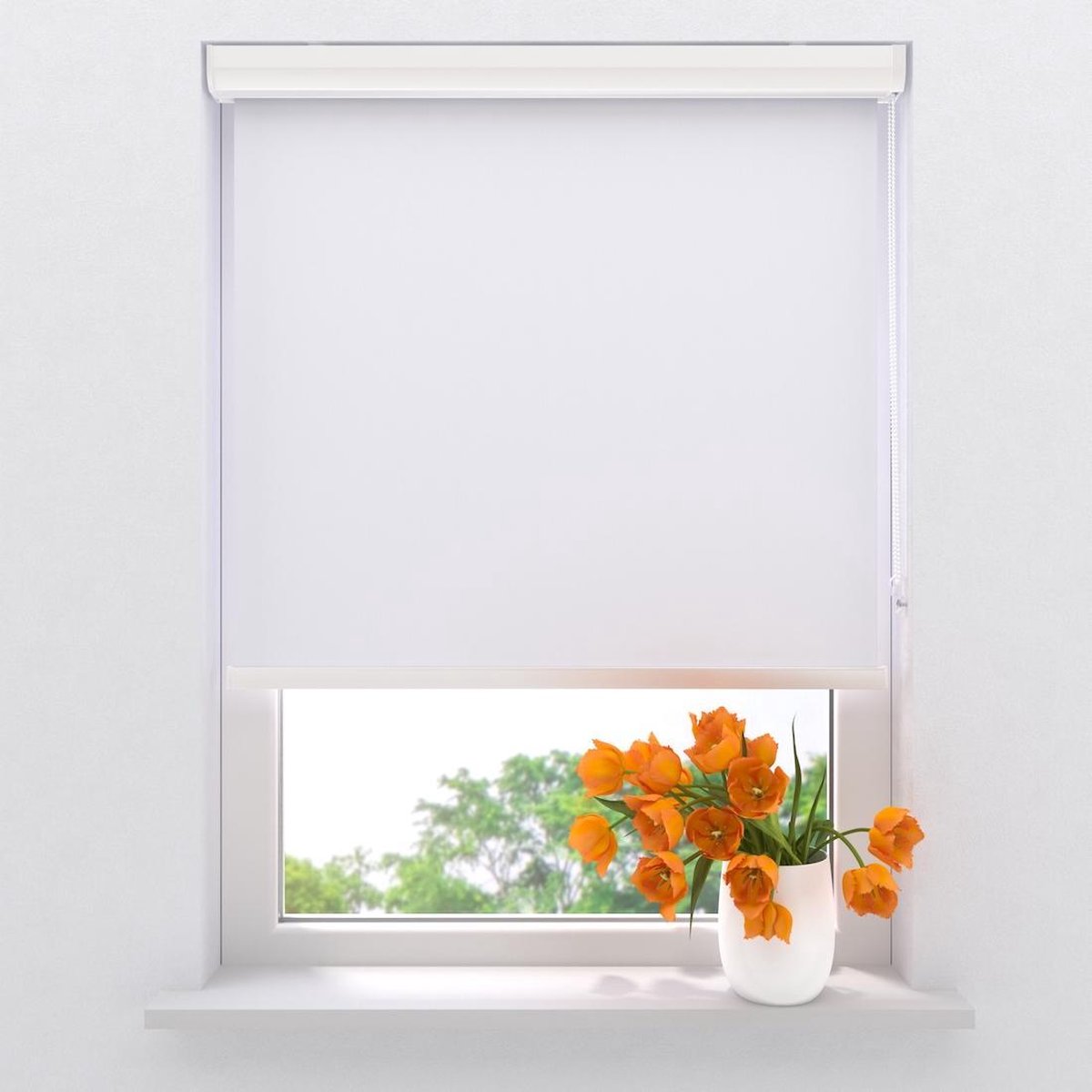 Rolgordijn Cassette Pure - Verduisterend - Bright White - 110 x 175 cm