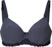 Noppies Zwangerschapsbeha Dot - Dark Blue - Maat D70