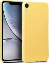 Apple iPhone XR Luxe Back cover - Geel - TPU Case - Siliconen Hoesje