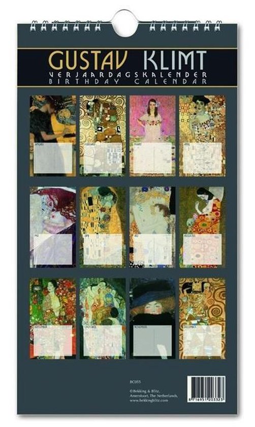 Verjaardagskalender Gustav Klimt - Bekking & Blitz