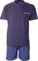 Paul Hopkins Heren shortama Blauw print PHSAH1807A - Maten: M