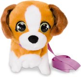 Imc Knuffelhond Mini Walkiez Beagle 20 Cm Pluche Bruin/wit