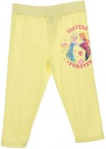 Disney Frozen - Elsa & Anna - Legging - Model "Sisters For Ever" - Geel - 128 cm - 8 jaar