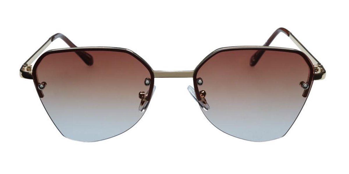 Icon Eyewear Zonnebril B-FLY - Lichtgoudkleurig montuur - Lichtbruine glazen