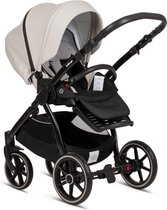 Cloud Grey PU Leather (Buggy Inzet + Autostoel Adapters + Regenbescherming) voor Suvvy of lummy / Zonder Onderstel