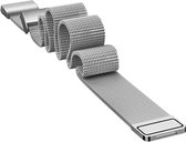 Zilverkleurig Milanees Bandje voor Fitbit Charge 3 / Charge 3 SE / Charge 4 – Milanese smartwatch strap - Polsbandje - Staal - RVS