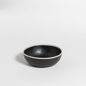 The Table atelier - grote kom - Ø 18 - 900 cl - handgemaakt - zwart/wit