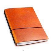 X17 Notebook A5 Leder Natur Brandy - 3 katernen