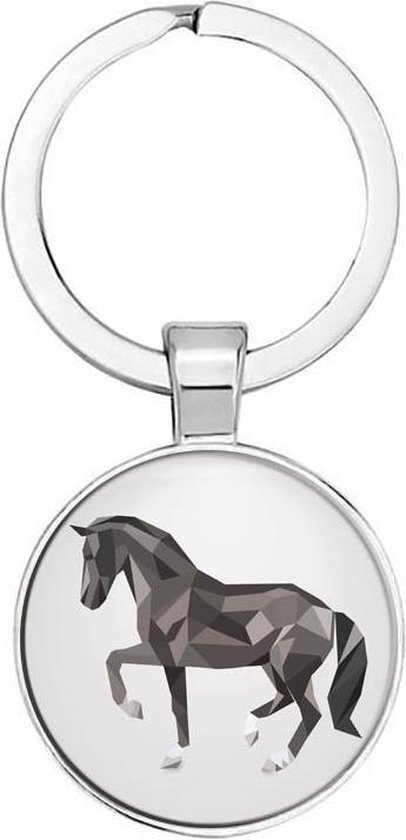 Paard Sleutelhanger Set 2 Stuks - Cadeau Voor Paardenliefhebbers - Roestvrij Stalen Hanger Met Inspirerende Gravure