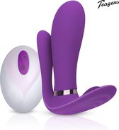 Teazers Purple Pleaser Vibrator – Vibrators voor Vrouwen – Anale, Vaginale en Clitoris Stimulatie – Vibrator met Afstandsbediening - Paars