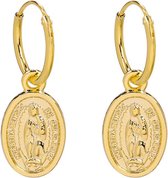 Oorbellen "The Mary" - Gold plated - Munt hangertjes