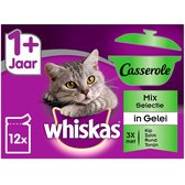 Whiskas 1+ Adult Casserole Katten Natvoer - Mix selectie in Gelei - 48 x 85 gram