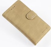 Xssive Double Wallet Case voor Samsung Galaxy J6 Plus - geschikt voor 6 pasjes - Taupe