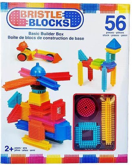 Toevoeging Edelsteen microscopisch Bristle Blocks box met 56 stuks- Constructie speelgoed- Bouw speelgoed |  bol.com