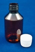 Apothekersfles (PET) - 100 ml  (2 stuks) - voor vloeistoffen en oliën -