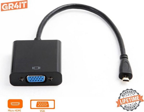 Micro HDMI naar VGA Adapter (1080P) | bol.com