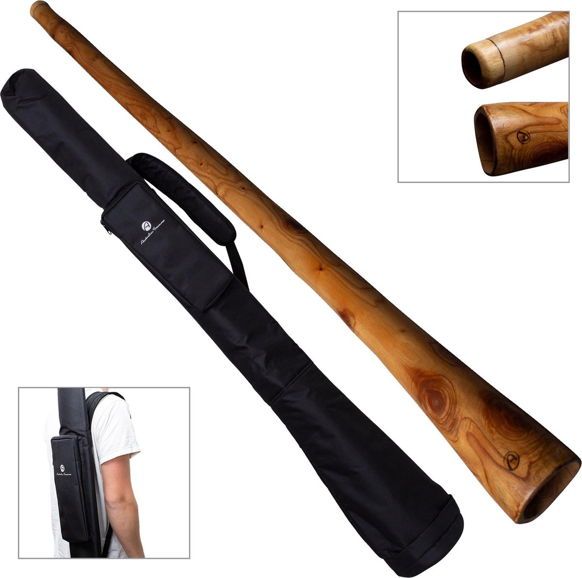 DIDGERIDOO: Mahonie PRO-series 147cm inclusief nylon Didgeridoobag | bekijk de video!