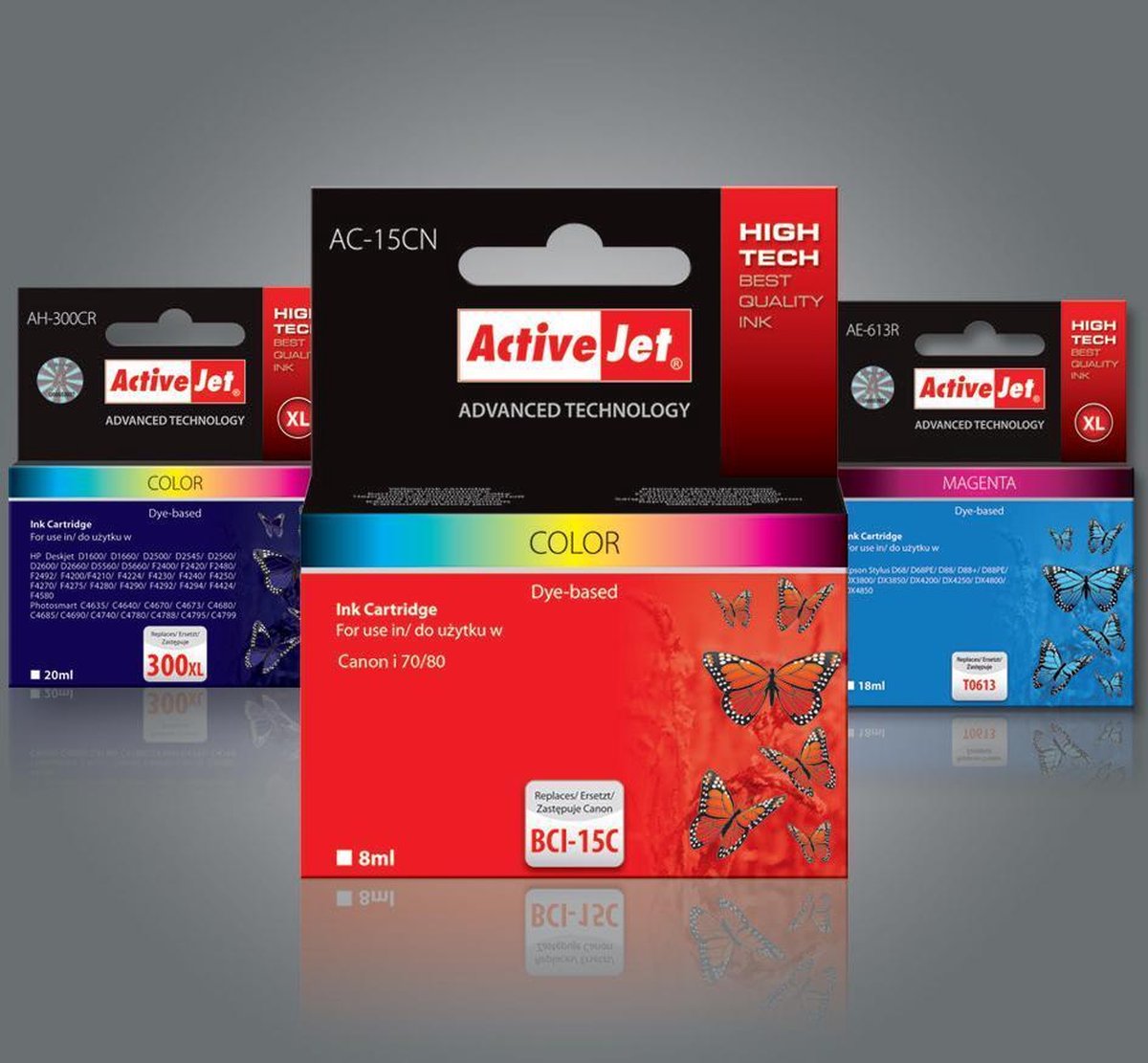 Image of ActiveJet AT-542N toner voor HP-printer; HP 125A CB542A, Canon CRG-716Y vervanging; Opperste; 1600 pagina's; geel.