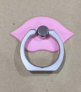 Roze lippen Ring vinger houder- standaard voor telefoon of tablet