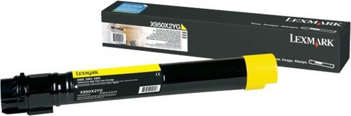Lexmark X950X2YG - Tonercartridge Geel - Hoge capaciteit