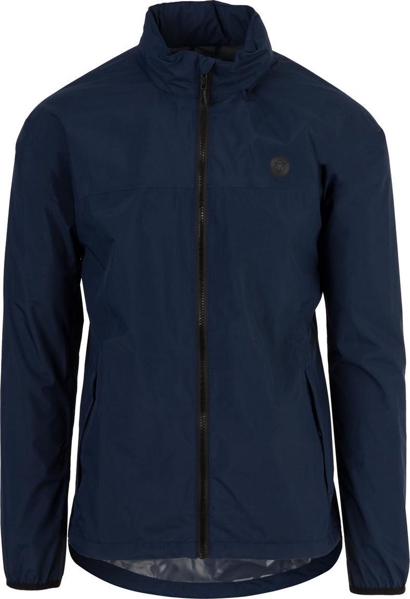 AGU GO Regenjas Essential Navy Blauw L Dames Heren Waterdicht Ademend bol