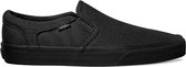 Vans Asher Canvas Heren Sneakers - Black/Black - Maat 42