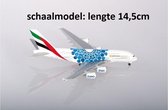 Herpa Airbus vliegtuig Emirates- A380-800 Expo Dubai Mobility