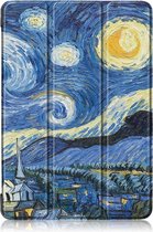 Shop4 - Lenovo Tab P10 Hoes - Smart Book Case Gogh Sterrennacht