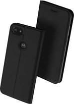 Motorola Moto E6 Play Wallet Case Slimline - Zwart