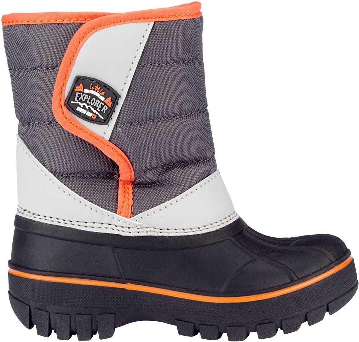 Winter-grip Snowboots Jr - Mountain Kid - Zwart/Antraciet/Lichtgrijs/Oranje - 25/26