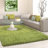 Flycarpets Candy Shaggy Vloerkleed - 140x140cm - Groen - Hoogpolig - Vierkant