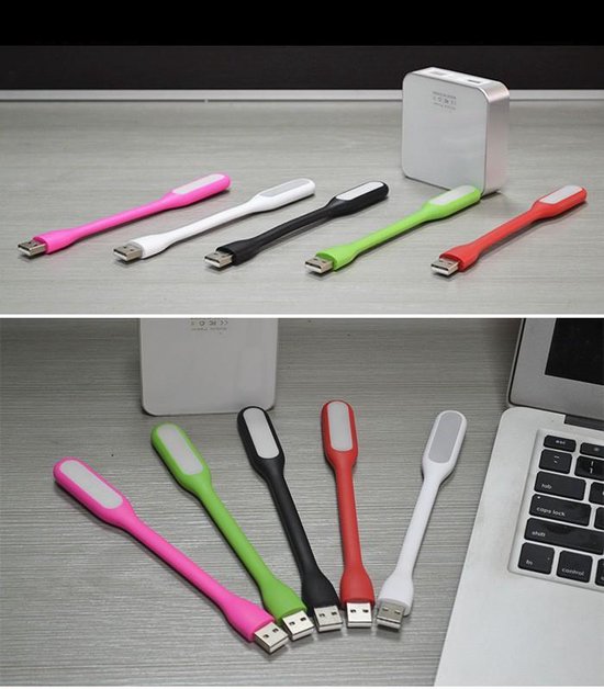 5X FLEXIBEL LED USB LAMPEN VOOR EEN TIENTJE -PC-LAPTOP-ALLE USB AANSLUITINGEN-POWERBANK-random levering van Merkloos — afbeelding 4