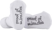 Baby socks proof of miracles white