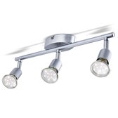 B.K.Licht - Plafonnier LED - lampe de plafond -  3 ampoules 3W - GU10 incluses - éclairage d'appoint - spots de salon chambre à coucher
