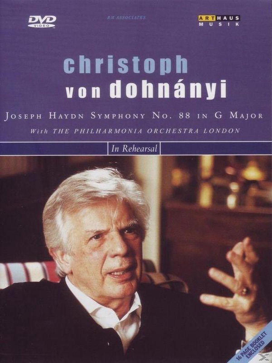 Christoph von Dohnanyi in Rehearsel