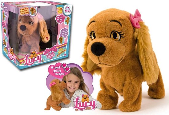 Lucy Interactieve Hond - Pluchen Knuffel - Imc Toys