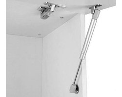 2 stuks - Gasveer voor Klep - Gaslift - 150N - Totale Lengte 270 mm - Draagvermogen 10-15 kg - Staal - Telescopische Kastdeur Gasveer - Hydraulische Ondersteuning - Deurliftdemper voor Kastdeur of Klep - Meubel montageonderdelen