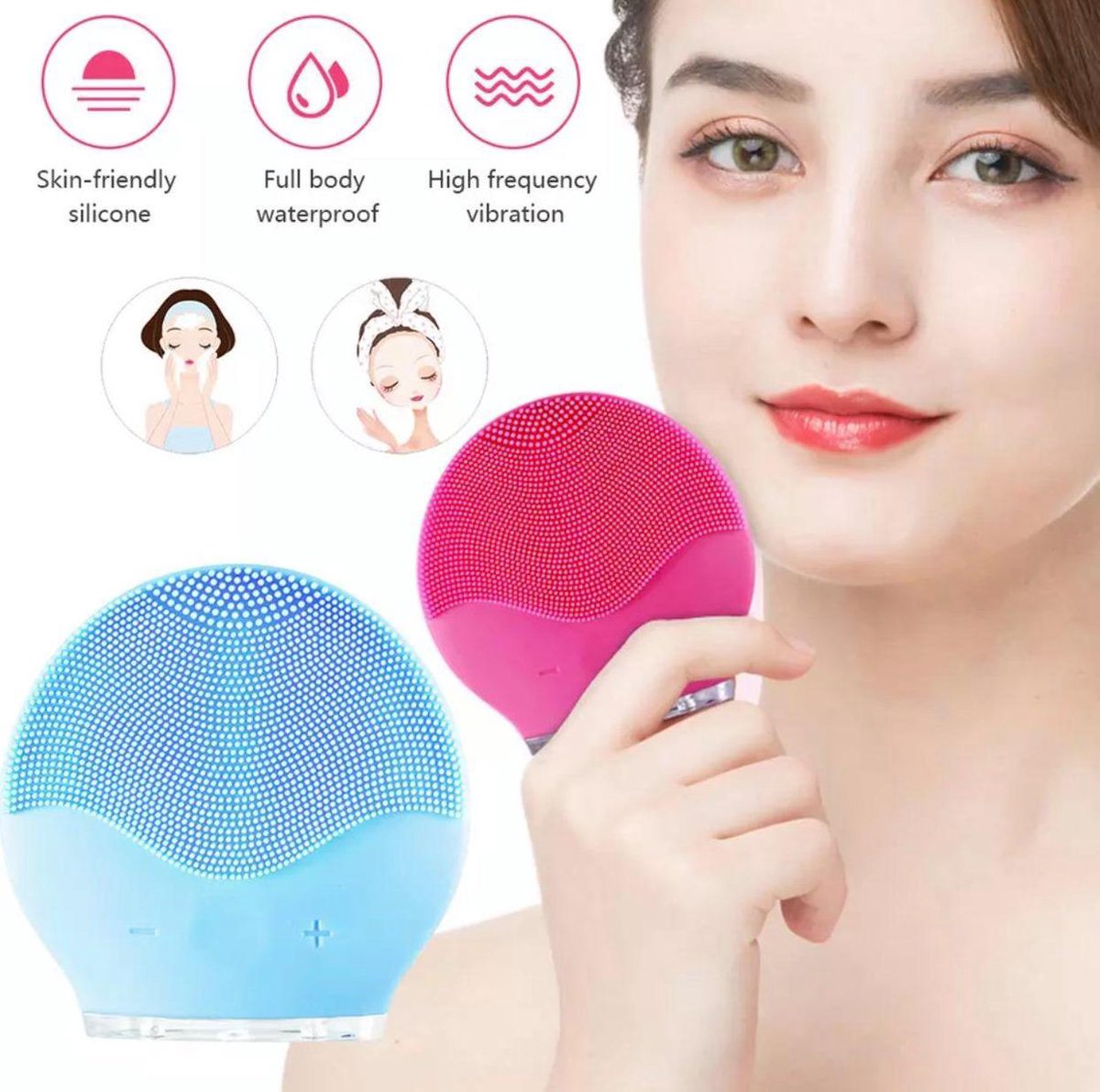 Elektrische gezicht borstel | reiniger borstel | Face cleaner | Beautybrush |... | bol.com