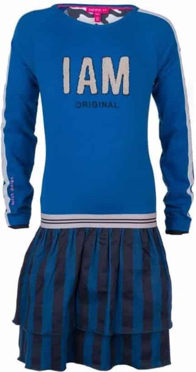 NiNNi Vi Dress - 98/104 - Blauw | bol.com