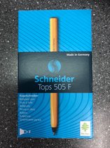 Schneider balpen Tops 505 F zwart  doos met 50 stuks