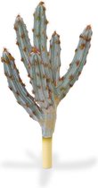 Tetragonus kunst cactus boeket 35 cm bruin