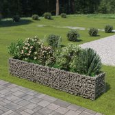 vidaXL - Gabion - plantenbak - verhoogd - 270x50x50 - cm - gegalvaniseerd - staal
