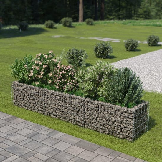 Aap Controle brandwond vidaXL Gabion plantenbak verhoogd 270x50x50 cm gegalvaniseerd staal |  bol.com