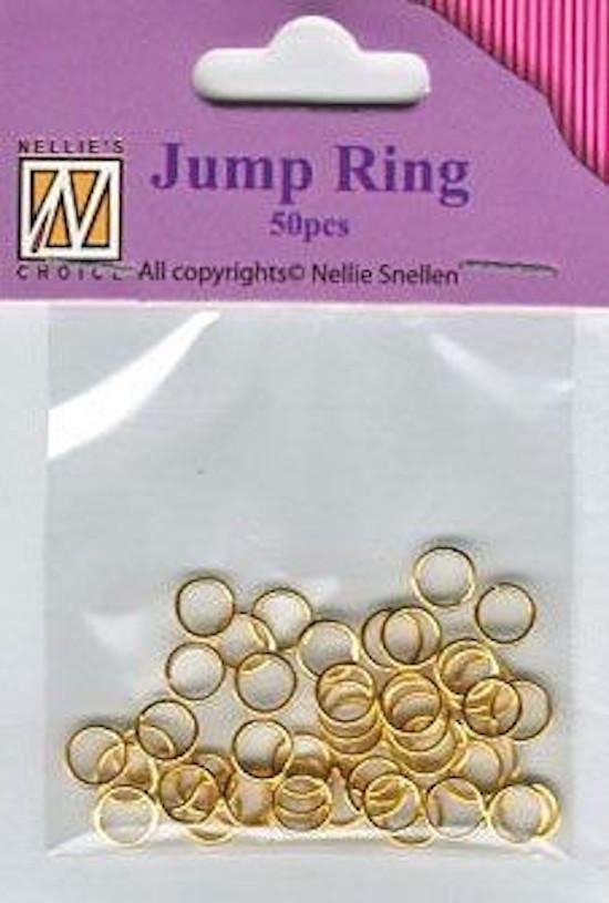 JR002 Jump ring 6x0,7 mm sluitringetjes ringetjes voor sieraden goud Nellie Snellen 50... |