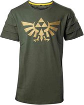 Nintendo Zelda Heren Tshirt -2XL- Hyrule Pintuck Groen