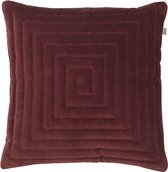 BRONNO - Kussenhoes bordeaux 45x45 cm - rood