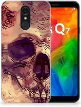 LG Q7 Silicone Back Case Skullhead